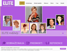 Tablet Screenshot of elite-izobrazevanje.si